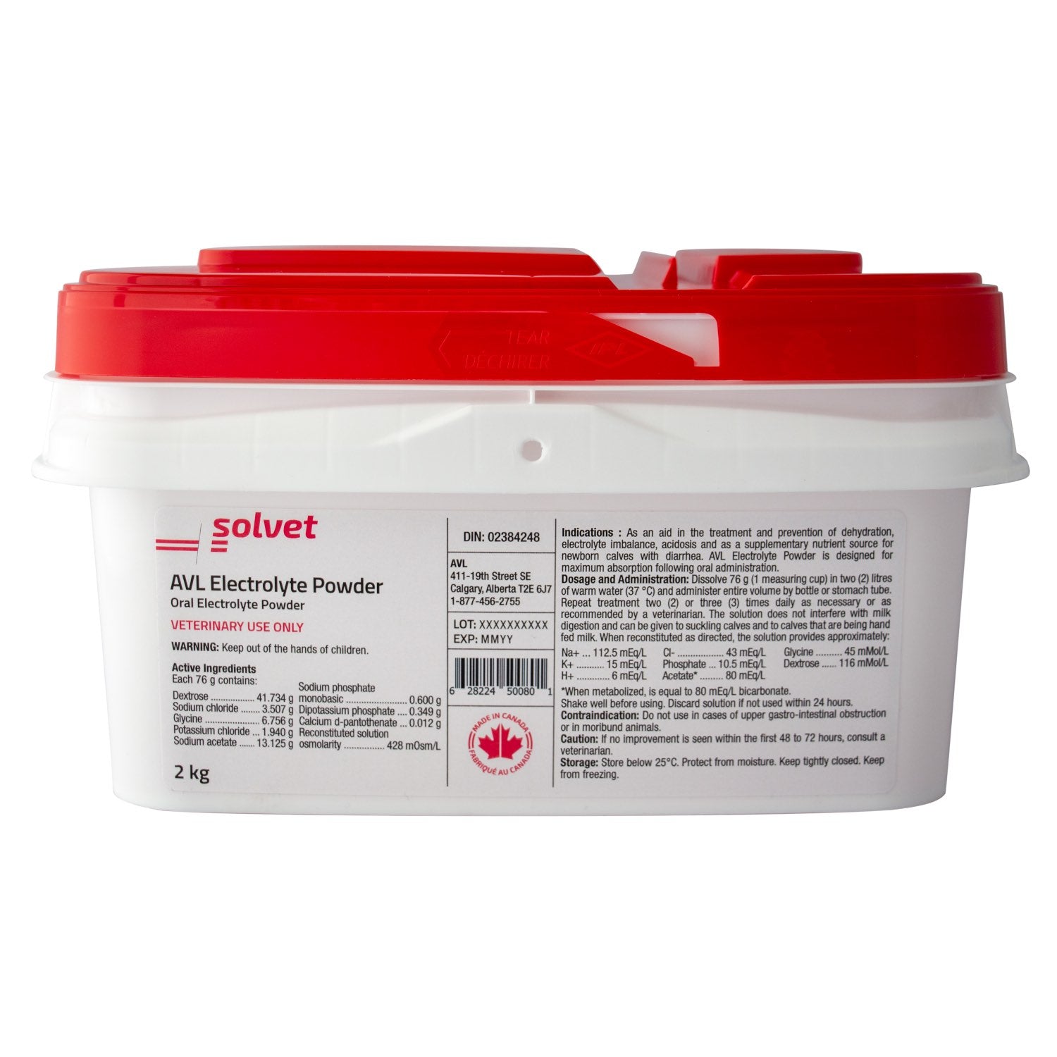 AVL Electrolyte Powder for Farm Animals 2 kg