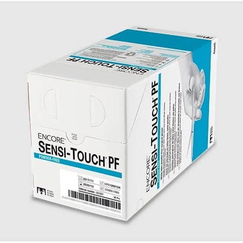 Glove Surgical Latex Sensi - Touch Powder Free Box of 50 Pairs, Natural, 8