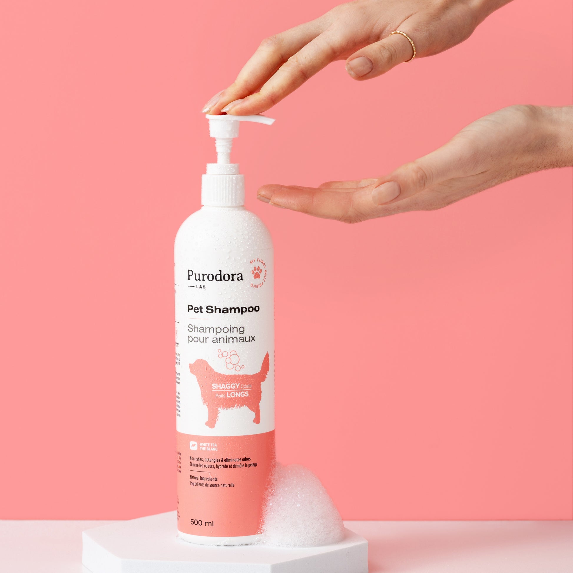 Pet Shampoo for Short and Long Coats for Dogs 500 mL Bottle - additional product view 2