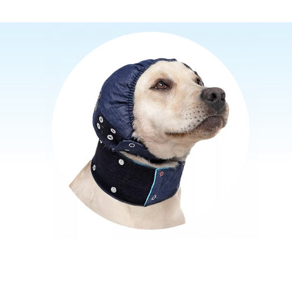Head Cover for Dogs (Blue) 1 Unit, Large - additional product view 2