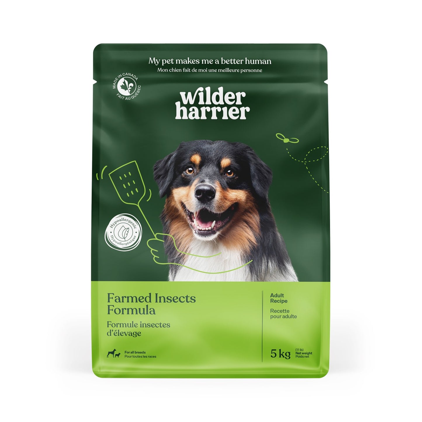 Farmed Insect Formula Adult Dog Kibbles for Dogs (Cricket) 5 kg Pack