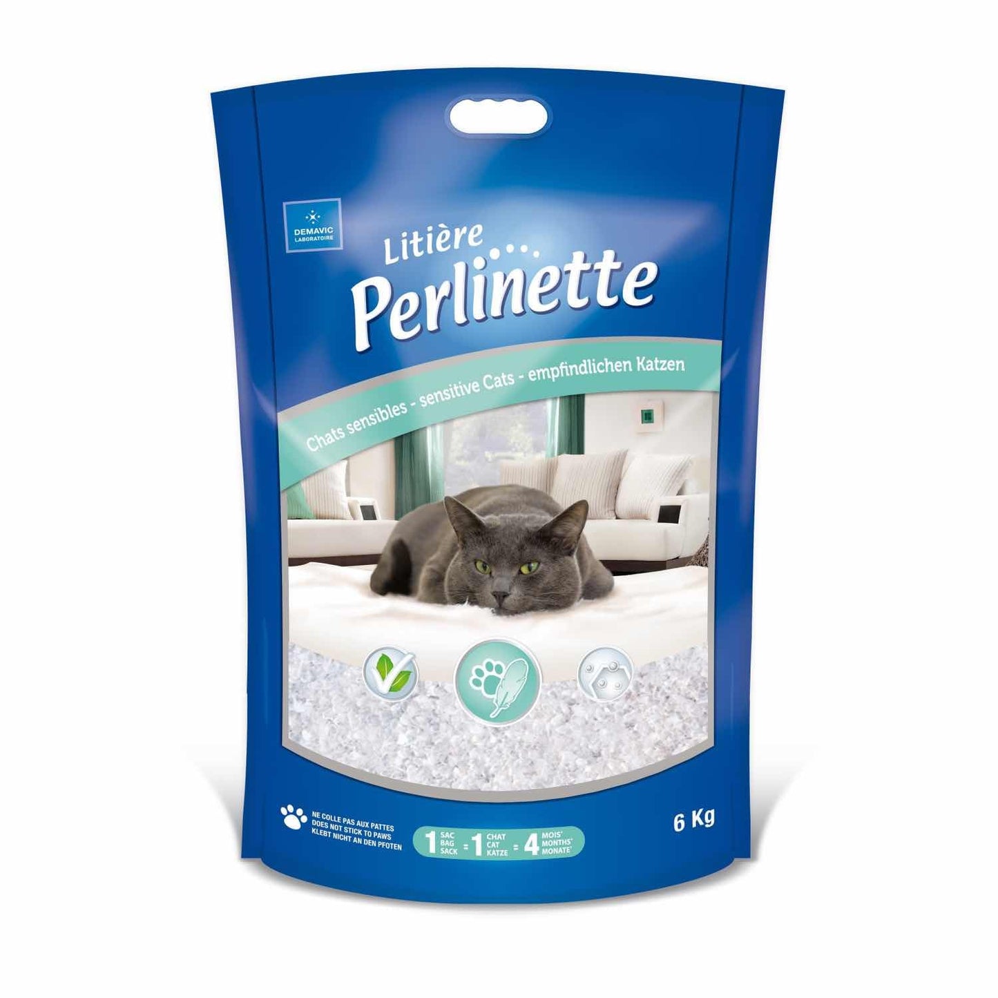 Perlinette Litter for Sensitive Cats 6 kg Bag