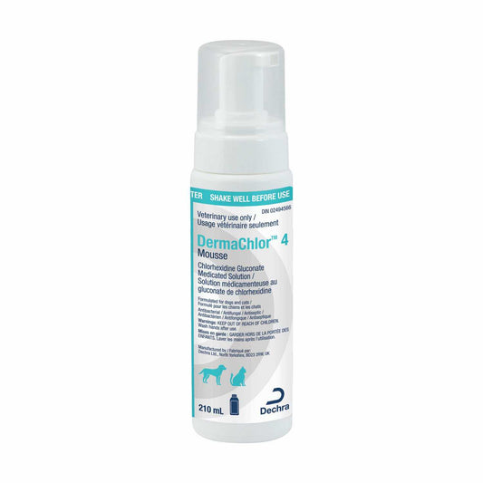 DermaChlor 4 Mousse for Cats 210 mL Bottle 4 % W / V