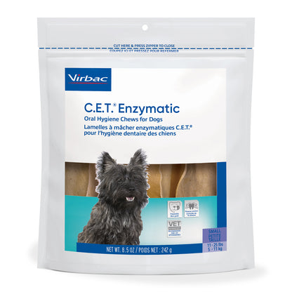 C.E.T.. Enzymatic Chews for Dogs (Original) g Bag, Small, 237 g Bag, 242 g Bag