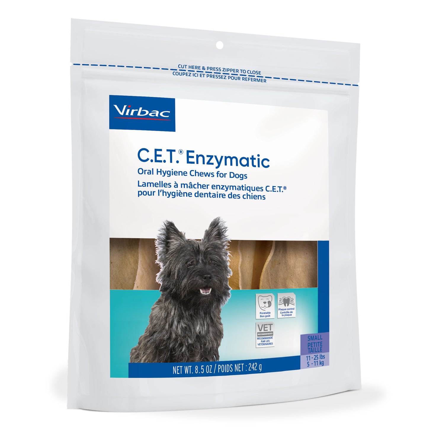 C.E.T.. Enzymatic Chews for Dogs (Original) g Bag, Small, 237 g Bag, 242 g Bag - additional product view 2
