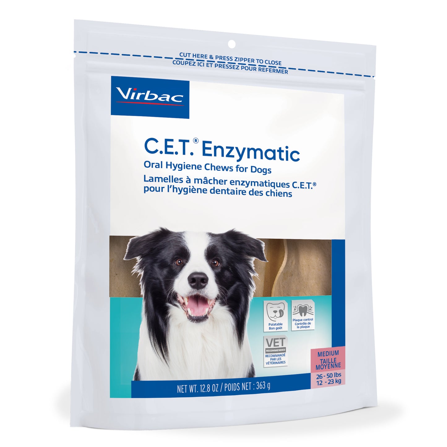 C.E.T.. Enzymatic Chews for Dogs (Original) g Bag, Medium, 237 g Bag, 363 g Bag - additional product view 2