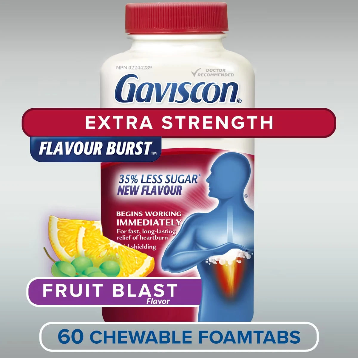 Gaviscon Extra Strength Flavour Burst Tablet product detail