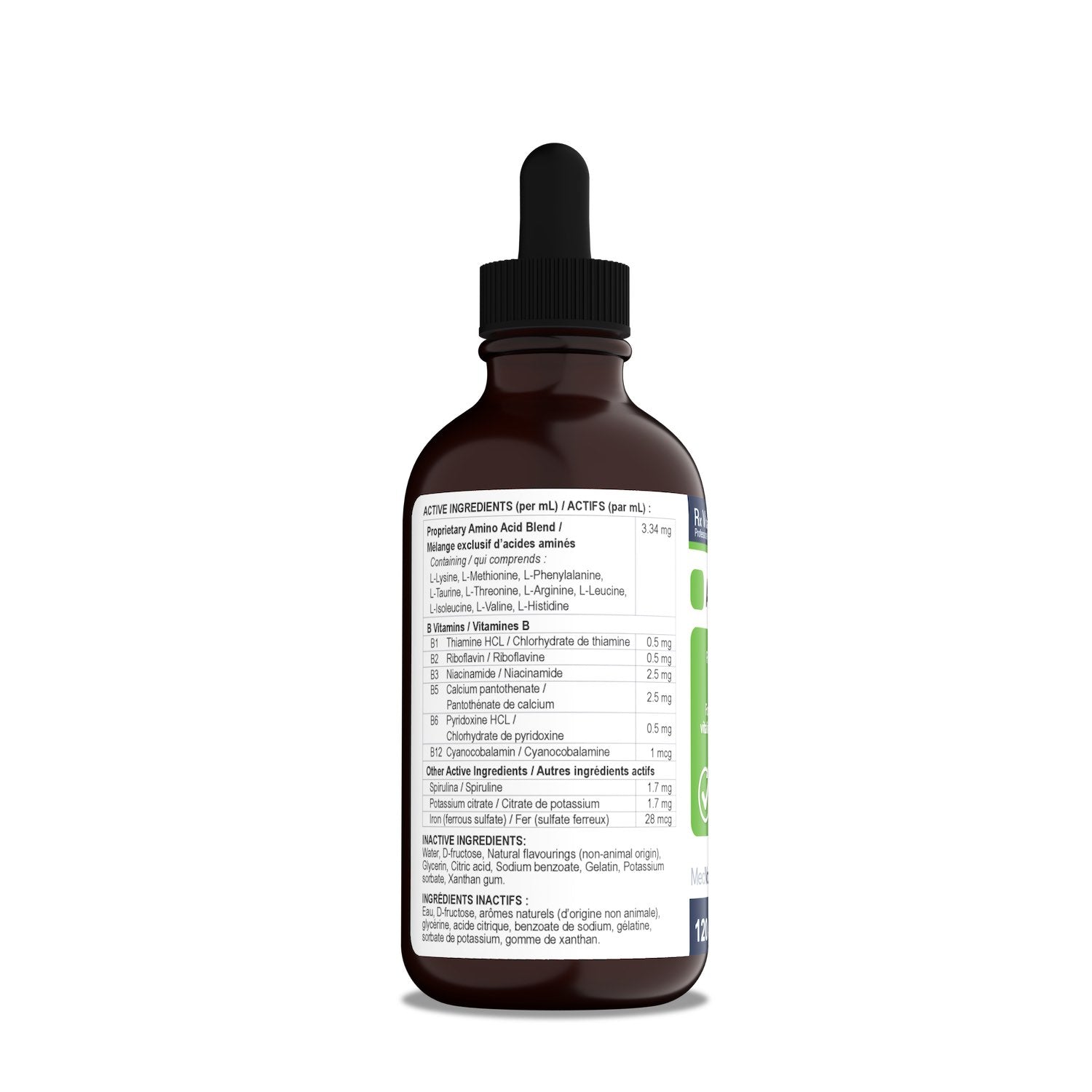 Rx Vitamins Amino B - Plex (Bacon) 120 mL Bottle - additional product view 2