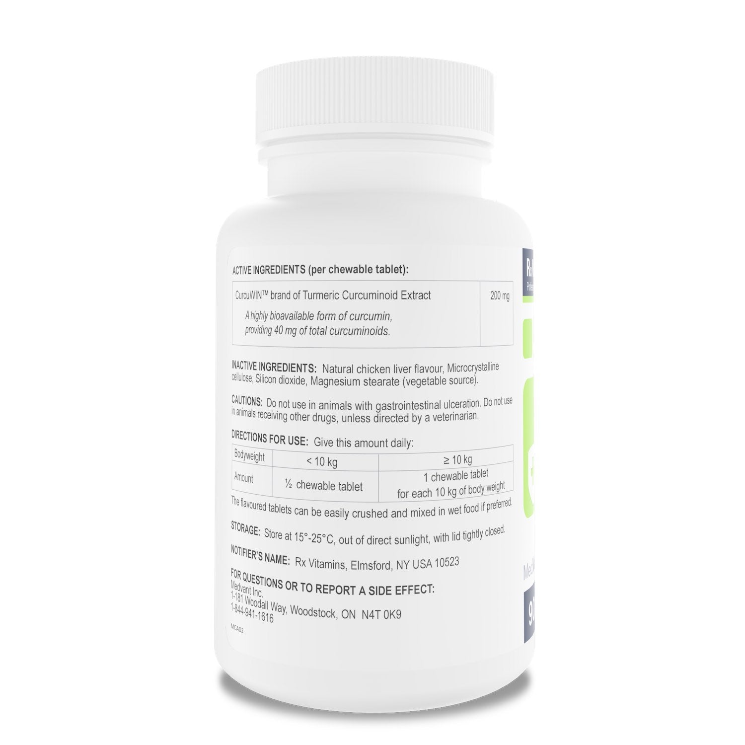 Rx Vitamins CurcuWIN (Original) 90 Chewable Tablets - additional product view 2