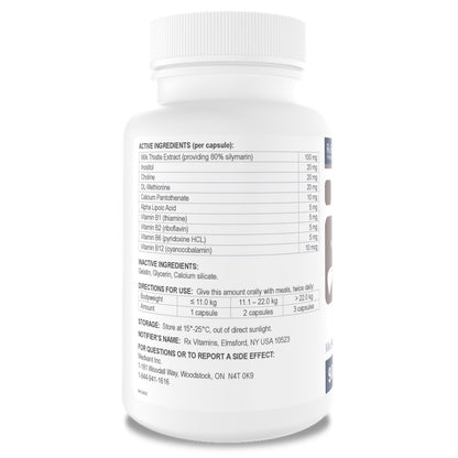 Rx Vitamins Hepato Support for Cats 90 Cap - additional product view 2