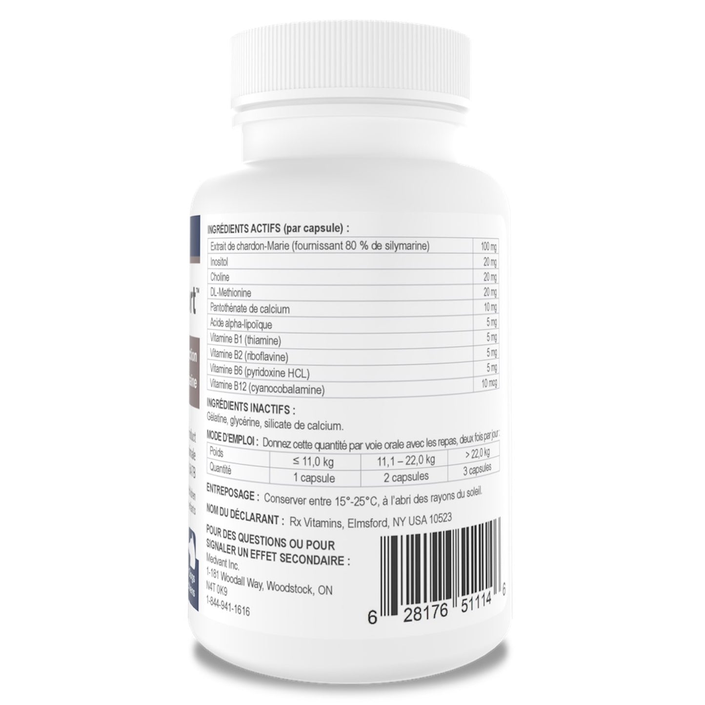 Rx Vitamins Hepato Support for Cats 90 Cap - additional product view 3