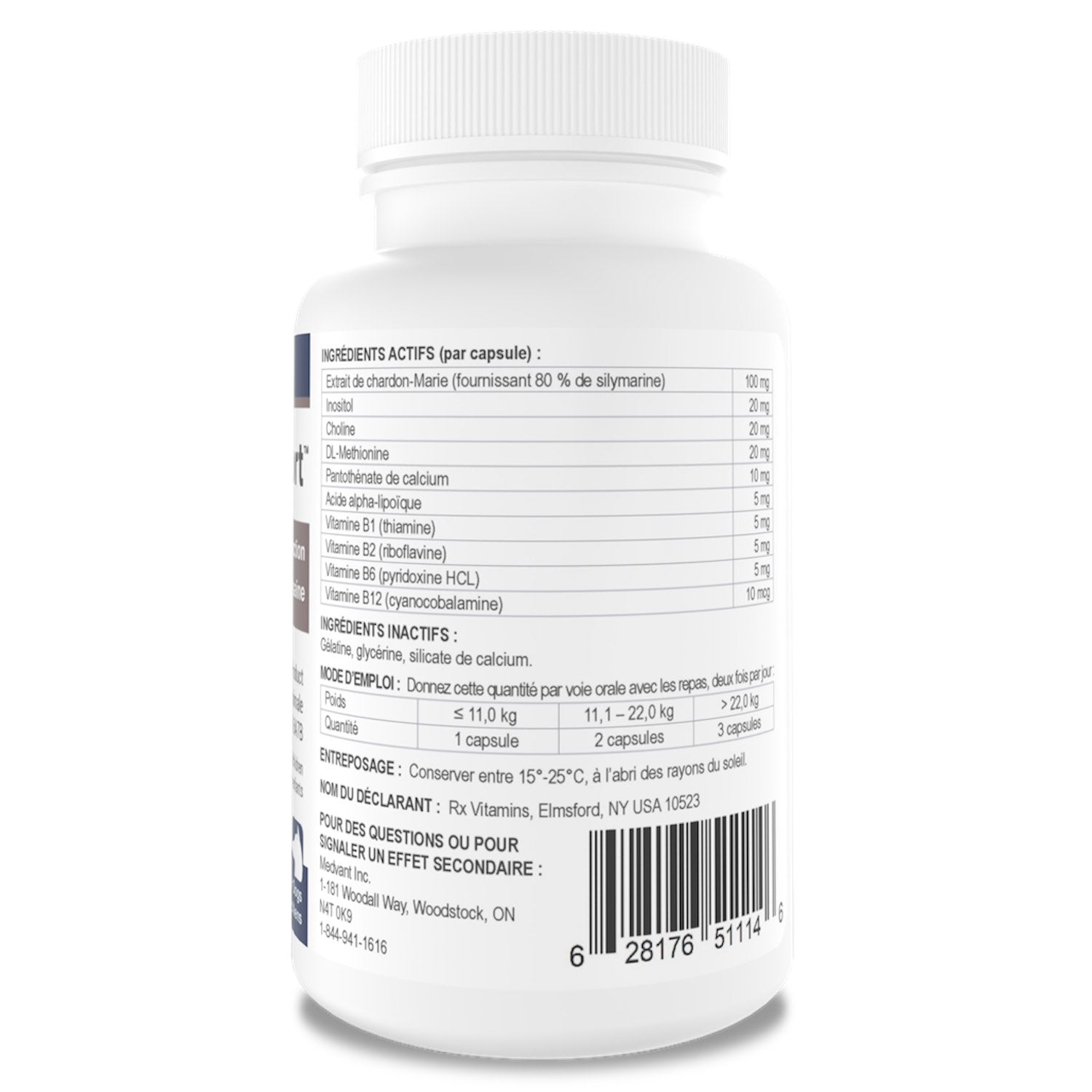 Rx Vitamins Hepato Support for Cats and Dogs Capsule - 90 Cap - product image 3