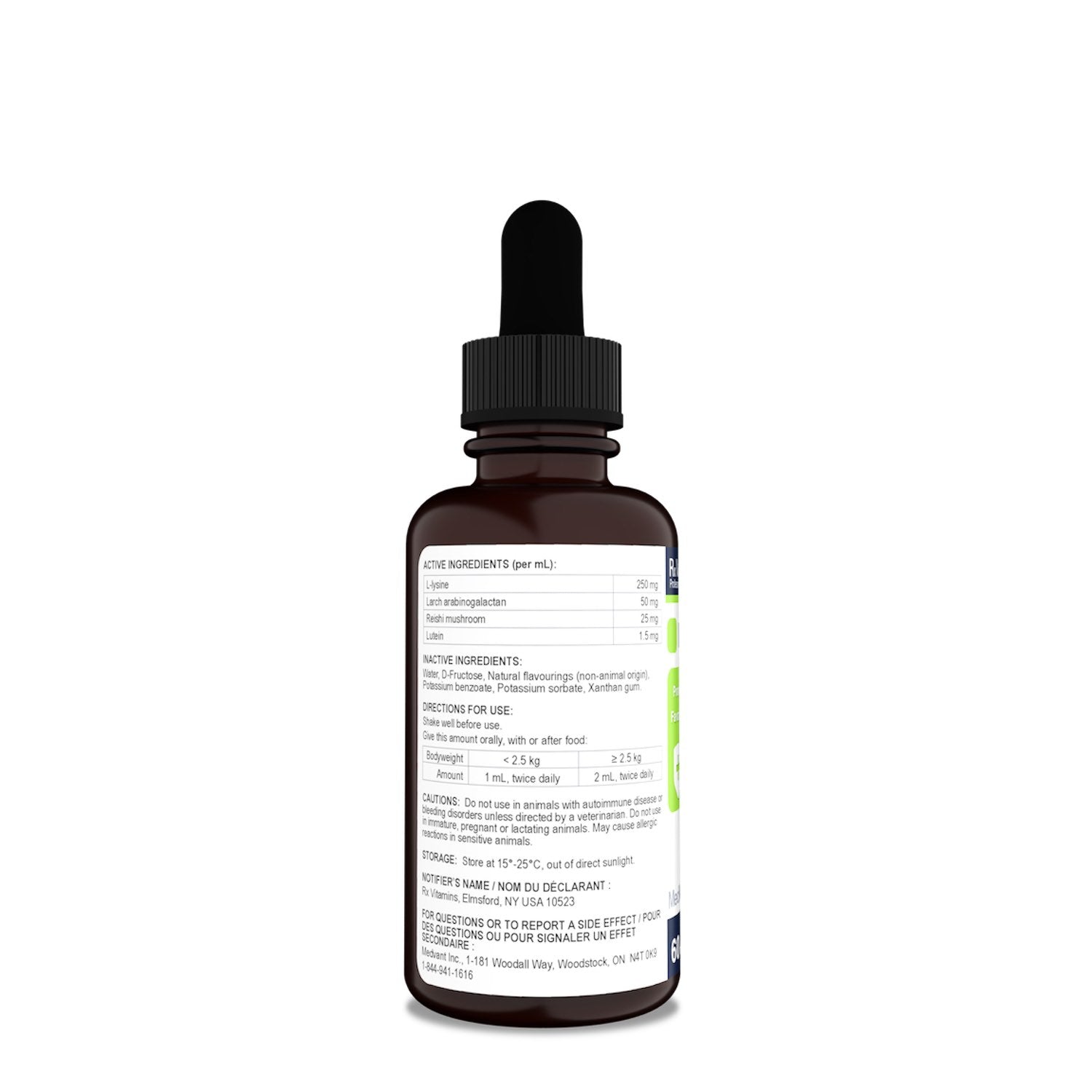 Rx Vitamins Liquid Immuno (Bacon) 60 mL Bottle - additional product view 2