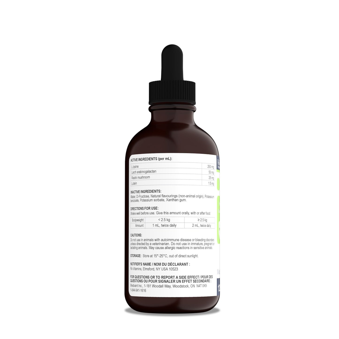 Rx Vitamins Liquid Immuno (Bacon) 120 mL Bottle - additional product view 2