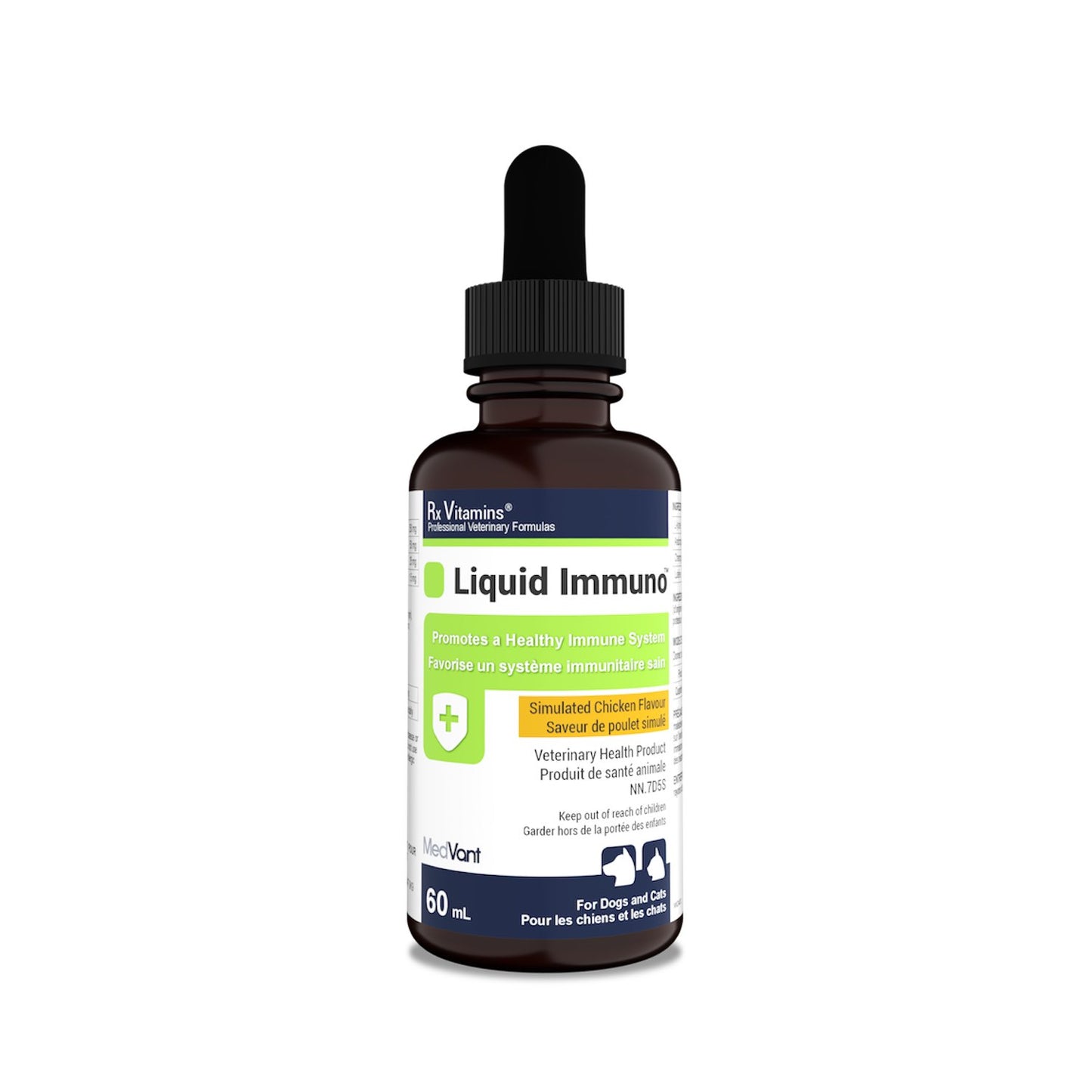 Rx Vitamins Liquid Immuno for Cats and Dogs - Chicken / 60 mL - product image 1