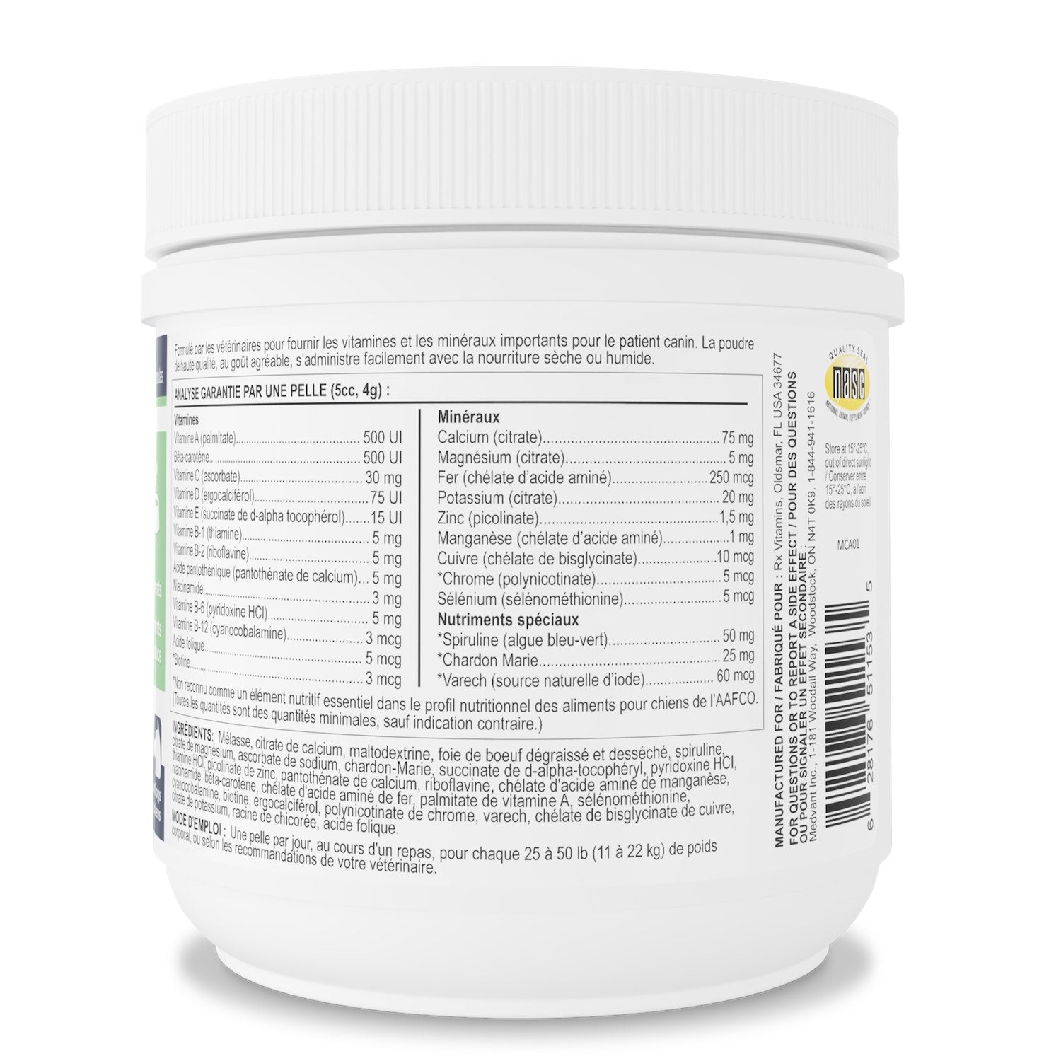Rx Vitamins Rx Essentials for Dogs 226 g Jar - additional product view 3