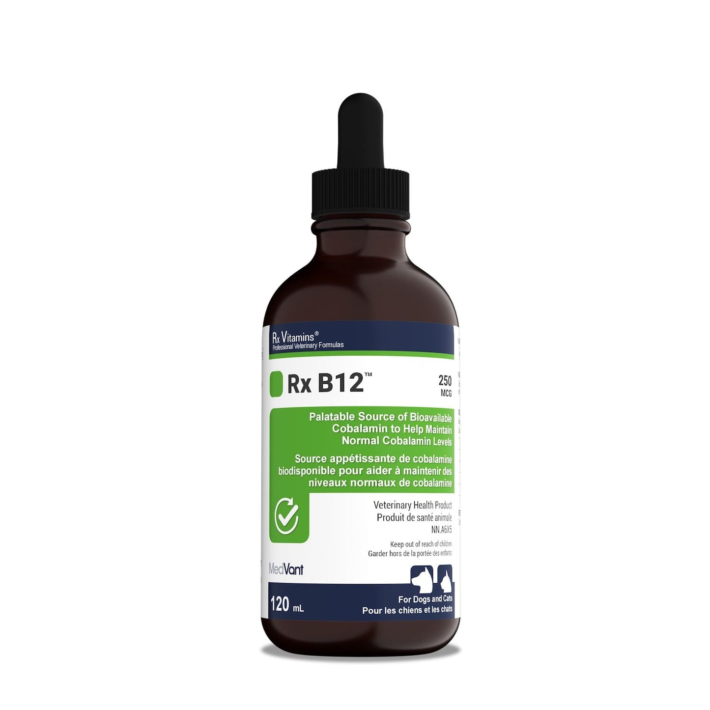 Rx Vitamins Rx B12 for Cats 120 mL Bottle Original