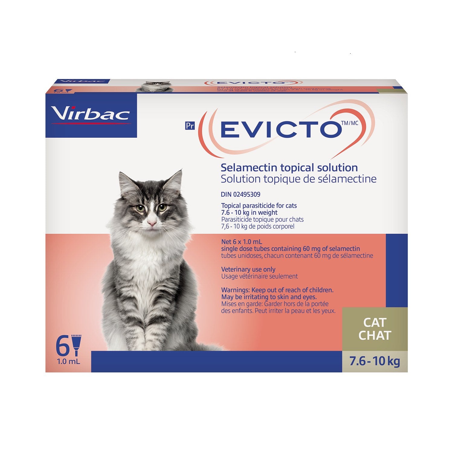Evicto for Cat, 7.6 - 10 kg, 6 X 1 mL - product image 2