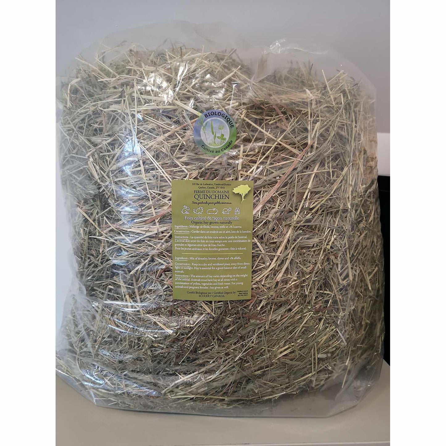 Organic Certified Hay for Small pets - 1 X 10 - Lb Bag - product image 1