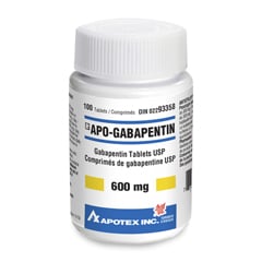Apo-Gabapentin Tablets, 600 mg, 100 Tablets - product image 1