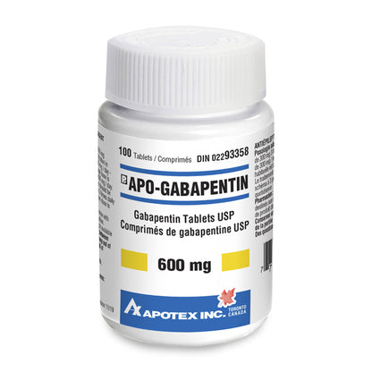 Apo-Gabapentin Tablets, 600 mg, 100 Tablets - product image 3