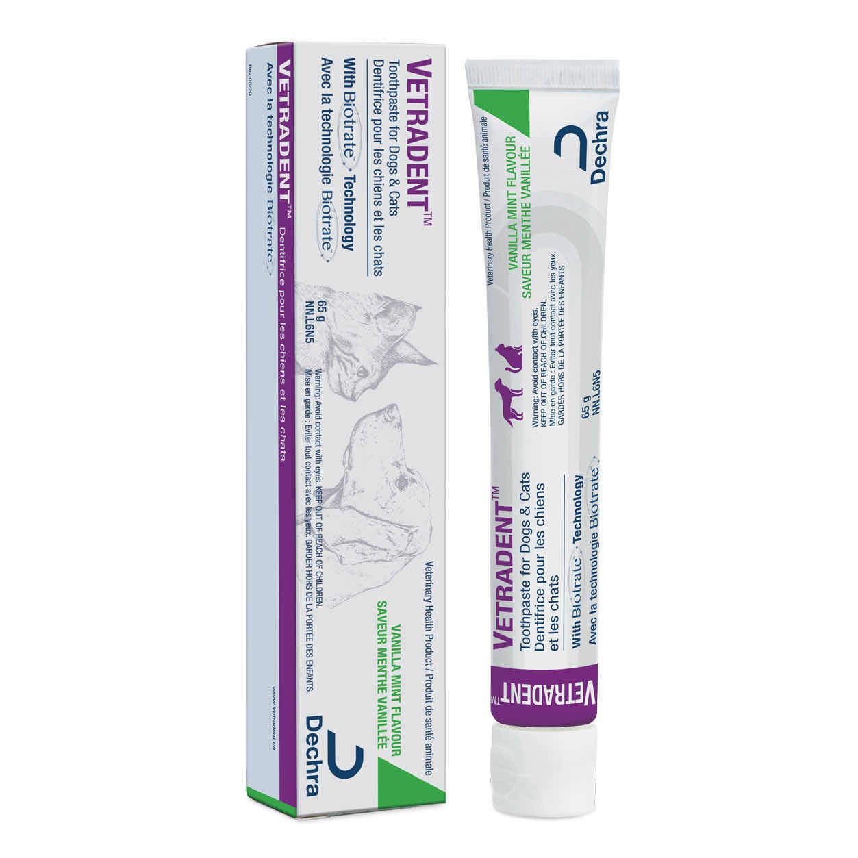 Vetradent Toothpaste for Dogs and Cats (Vanilla Mint) 65 g Tube