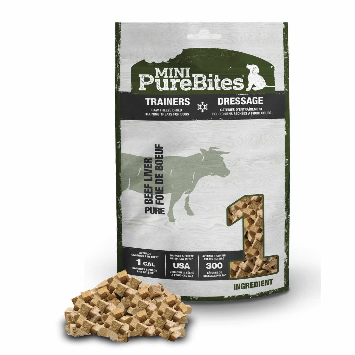 Mini PureBites Trainers for Dogs (Beef Liver) 85 g Bag