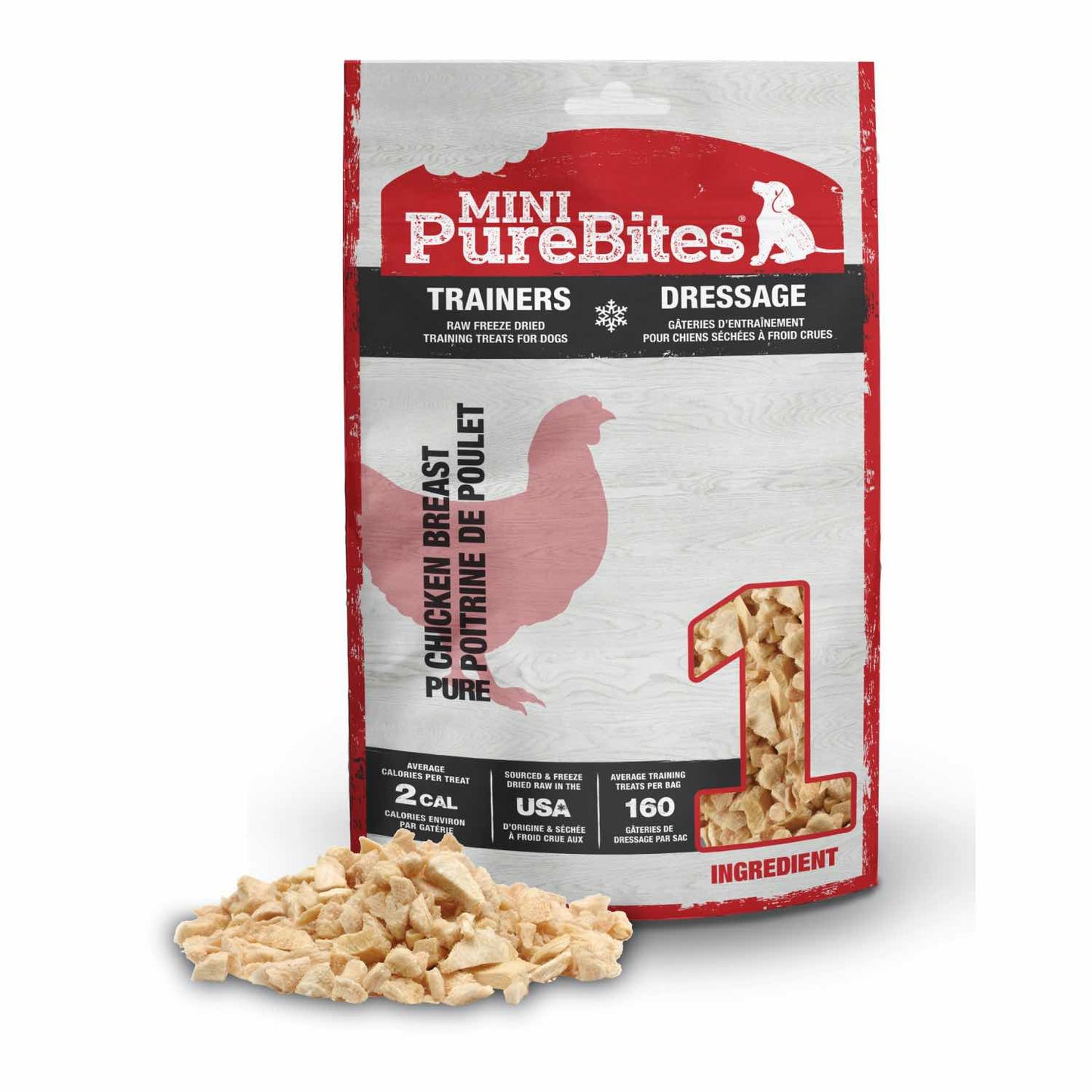 Mini PureBites Trainers for Dogs (Chicken) 60 g Bag