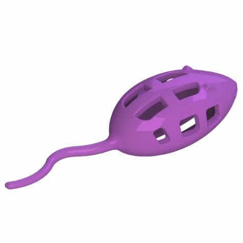 Mouse Treat Toy for Cats (Purple) 1 Unit