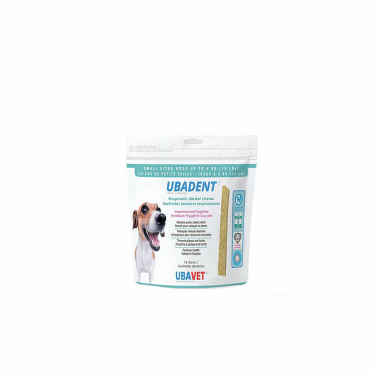 Ubadent Enzymatic Dental Chews for Dogs (Original) Bag of 18 Chews