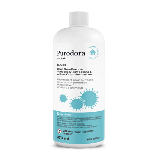 D - 500 Hard Surfaces Disinfectant & Animal Odor Neutralizer 473 mL Bottle