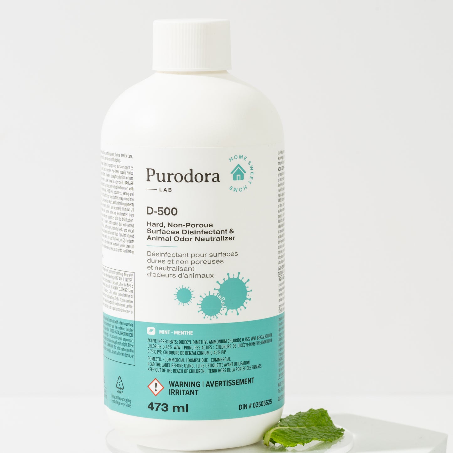 D - 500 Hard Surfaces Disinfectant & Animal Odor Neutralizer 473 mL Bottle - additional product view 2