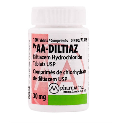 AA - Diltiaz Tablet Bottle of 100 Tablets