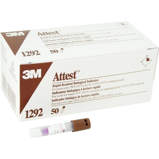 Rapid Readout Biological Indicator for Steam Sterilization Attest 50 Units