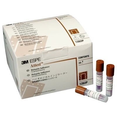 Biological Indicator for Steam Sterilization Attest 25 Units
