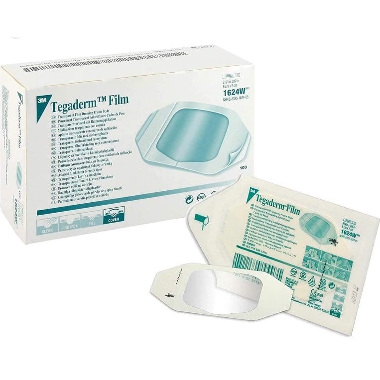 Tegaderm Transparent Film Dressing Pack of 1 Roll 6 cm x 7 cm