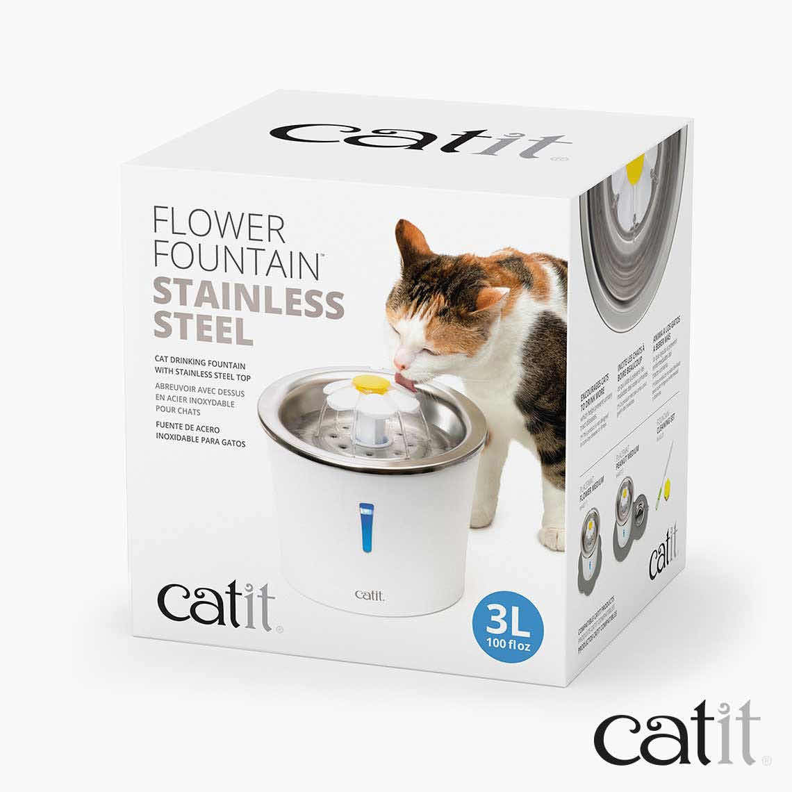 Flower Fountain for Cats (3 L), 1 Unit