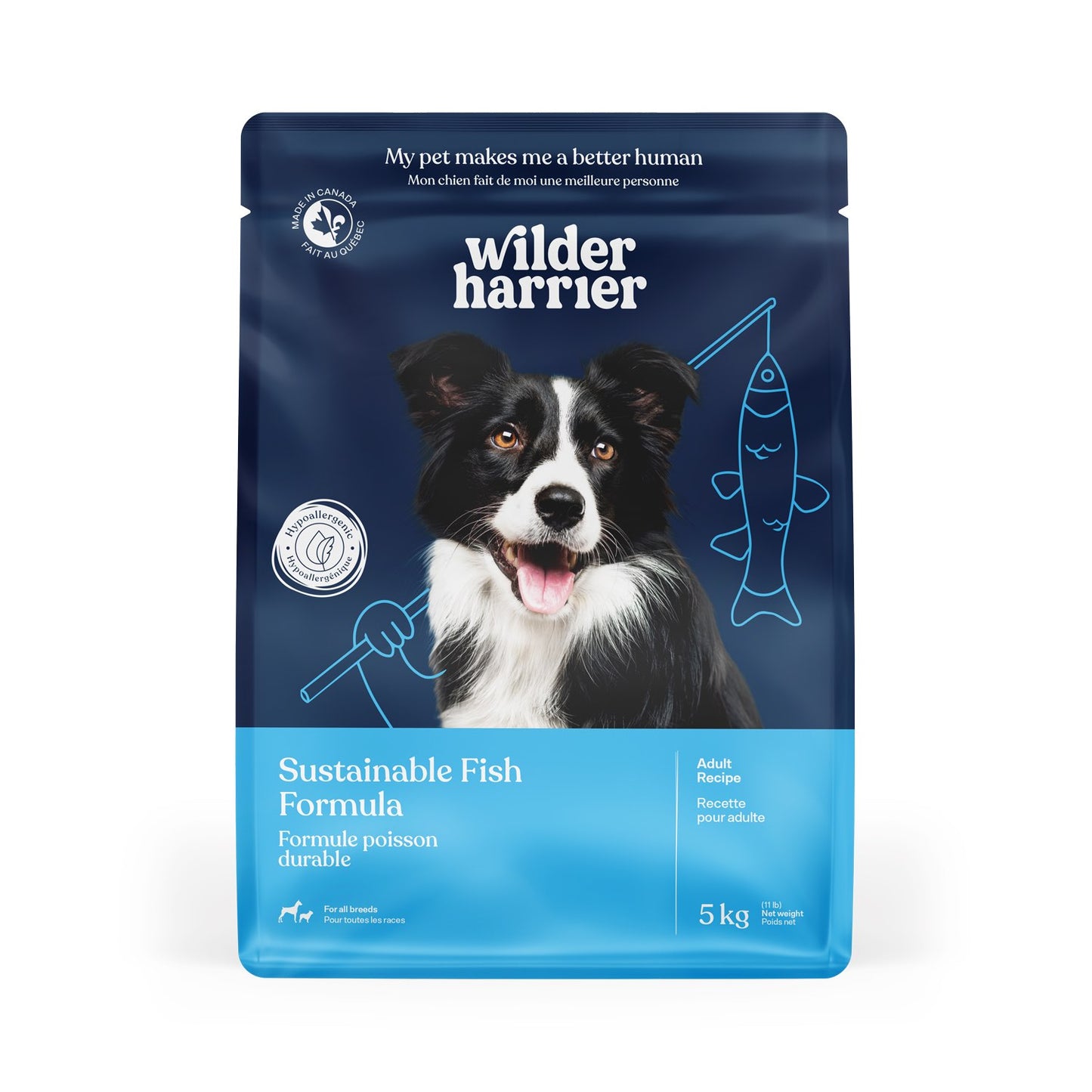 Sustainable Fish Dog Dry Food for Dogs (Asian Carp) 5 kg Bag
