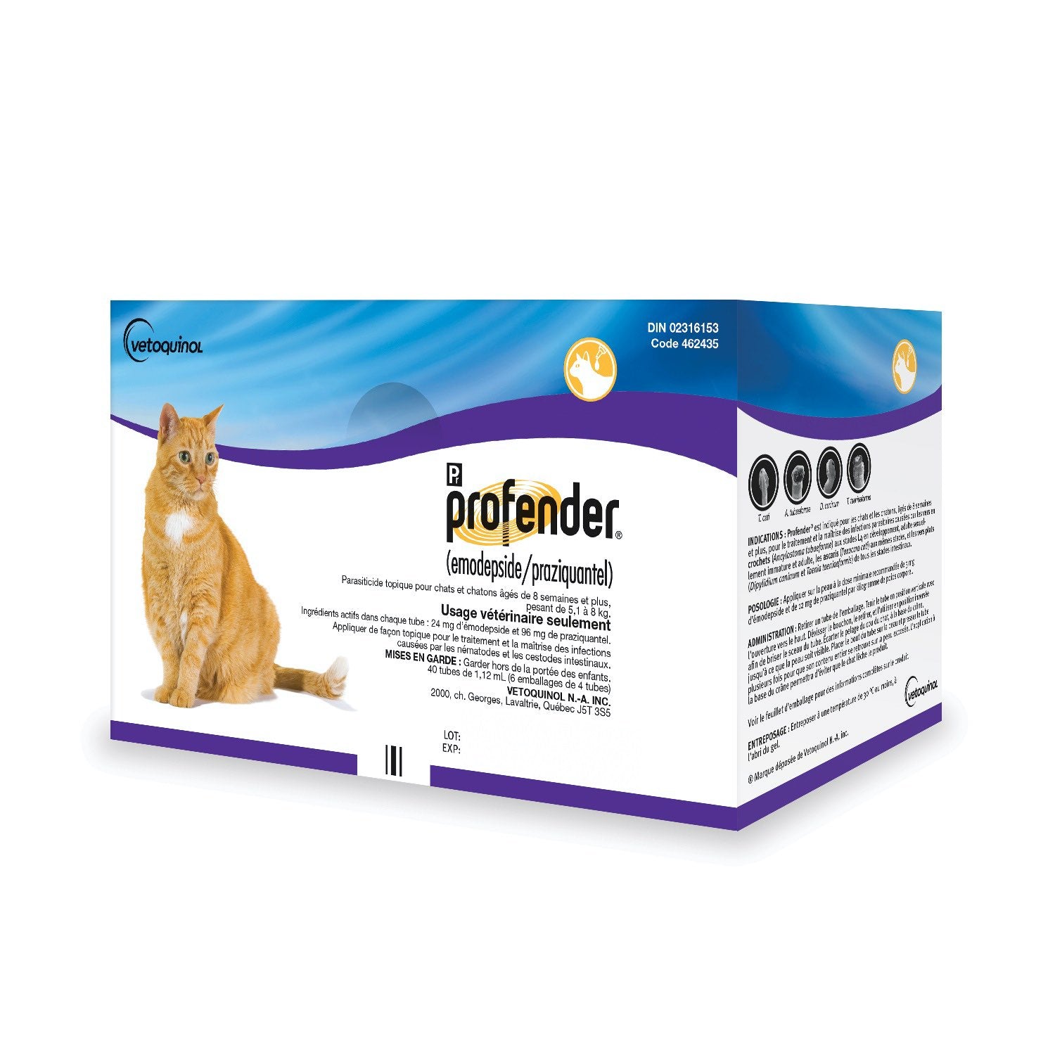Profender for Cats, 5.1 - 8 kg (Purple), 24 Tubes - product image 2