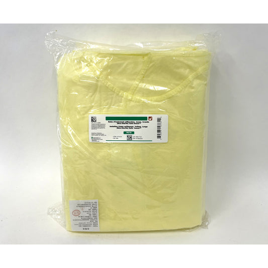 Isolation Gown Safe - Sense Level 2 (Yellow) Box of 10 Gowns