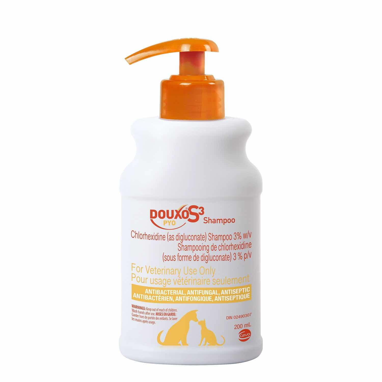DOUXO S3 PYO Shampoo for Cats 200 mL Bottle 3 % W / V