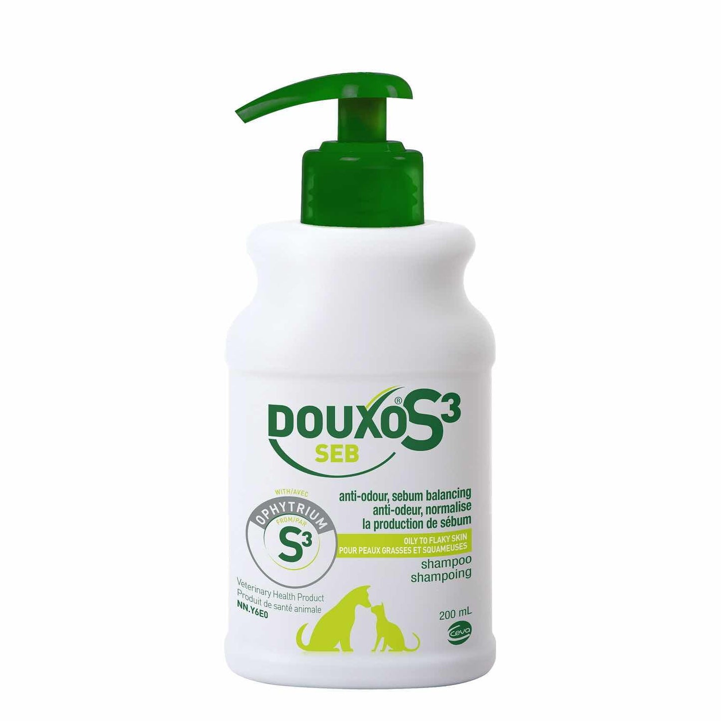 DOUXO S3 SEB Shampoo for Cats 200 mL Bottle 0.5 / 0.5 %