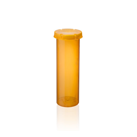 Vial for Pharmaceuticals with Push and Turn Cap Med - A - Safe 215 X 16 Drams, Amber, Box of 215 Vials