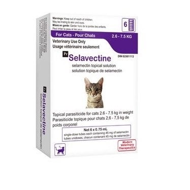 Selavectine for Cats Solution 1 Box of 6 Applicators