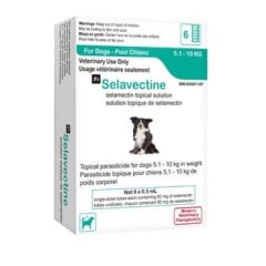 Selavectine for Dogs, 5.1 - 10 kg (Aqua), 6 Tubes - product image 1