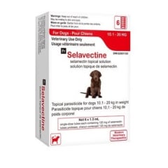 Selavectine for Dogs, 10.1 - 20 kg (Red), 6 Tubes - product image 1