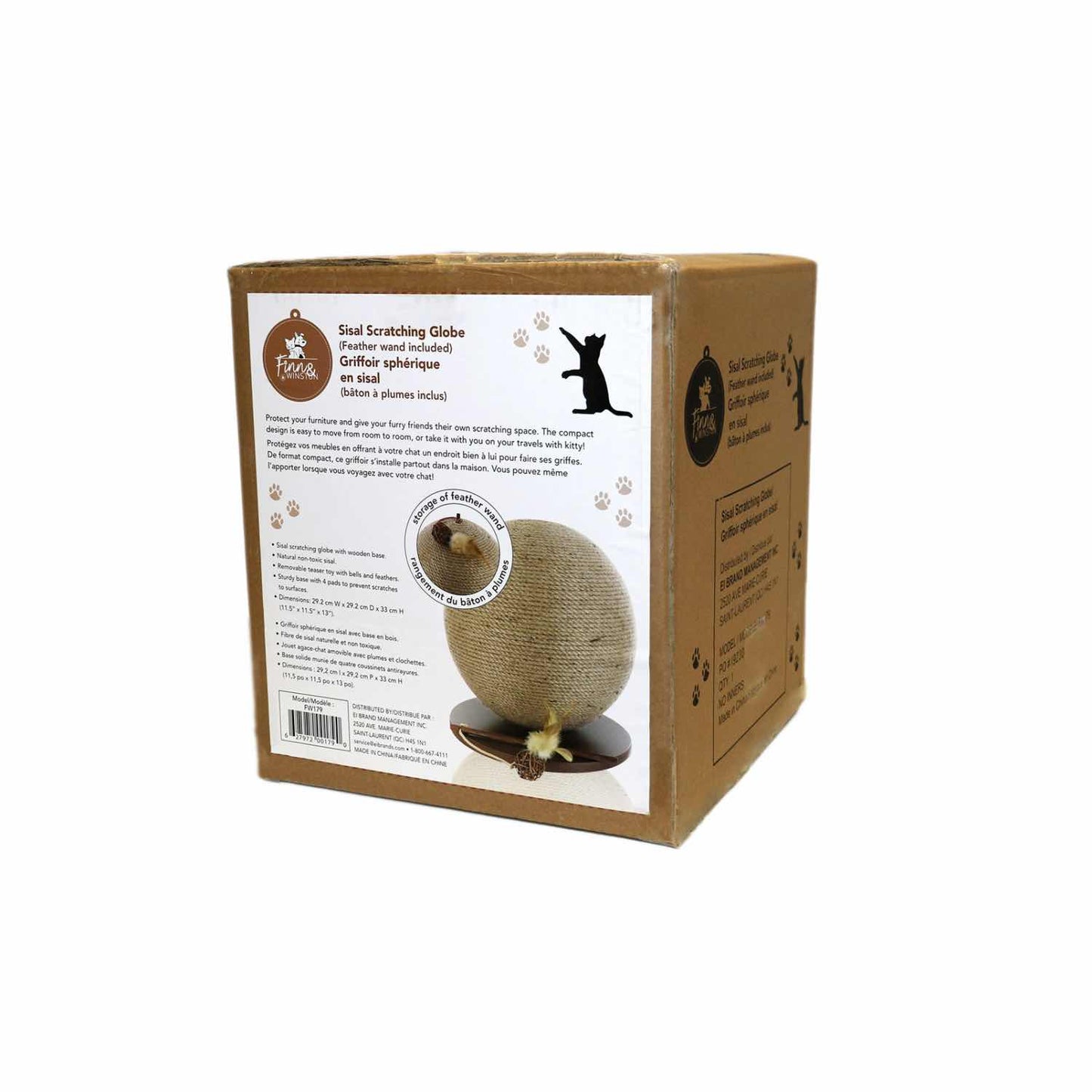 Sisal Scratching Globe for Cats 1 Unit - additional product view 2