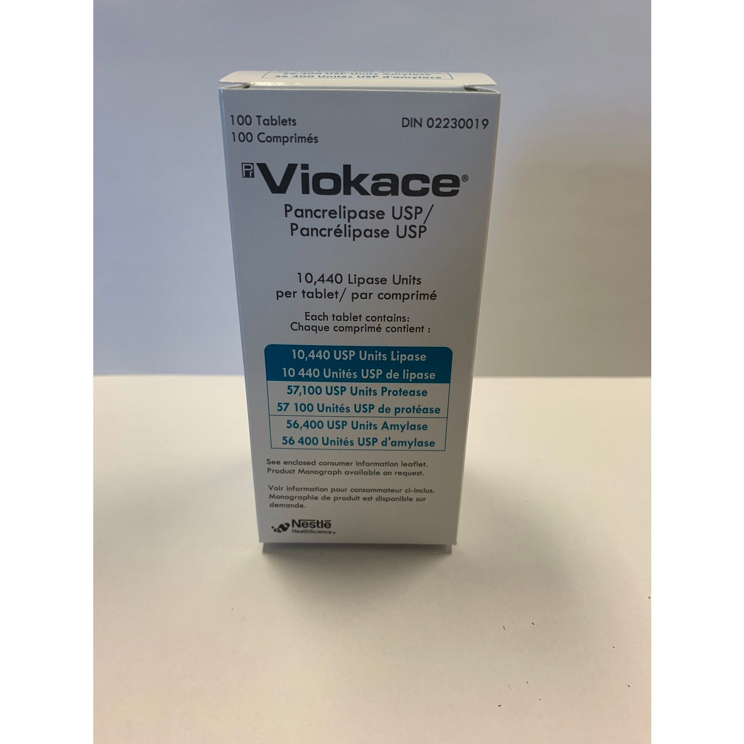 Viokace Tablet Bottle of 100 Tablets