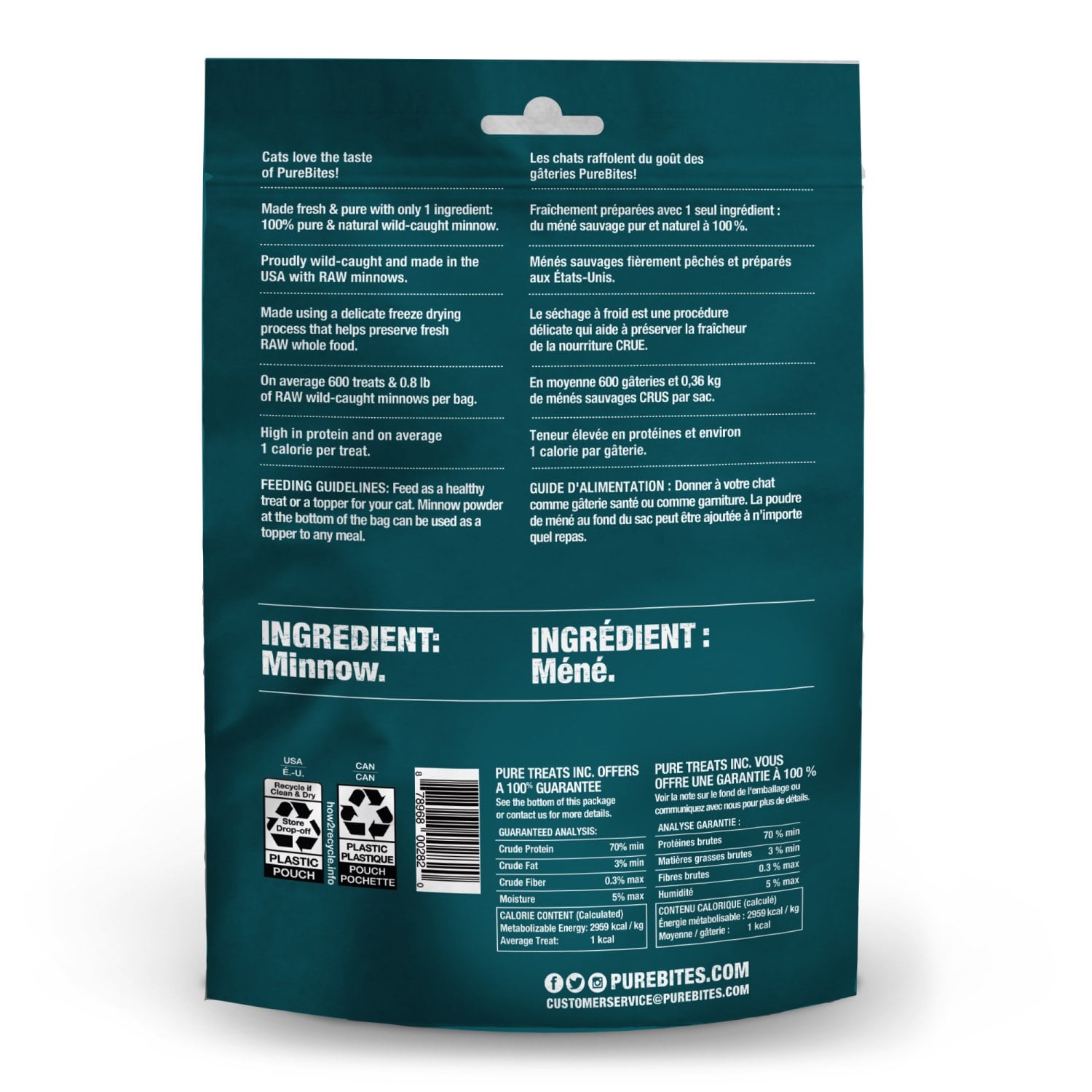 PureBites Freeze Dried Cat Treats - Minnow / 66 g - product image 2