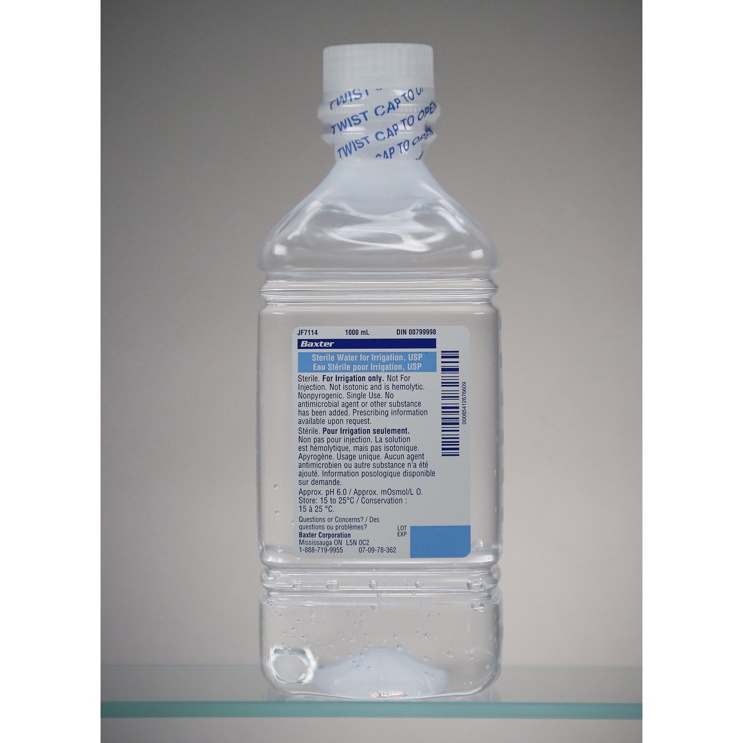 Pour - on Sterile Water for Irrigation 1000 mL Bag 100 %